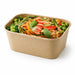 Bandeja kraft rectangular Recaty laminado PP 1000ml 170x120mm A75mm - 25Uds