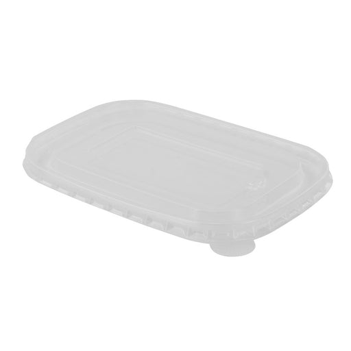 Tapa plana translúcida PP rectangular 172x122mm A9mm - 25Uds
