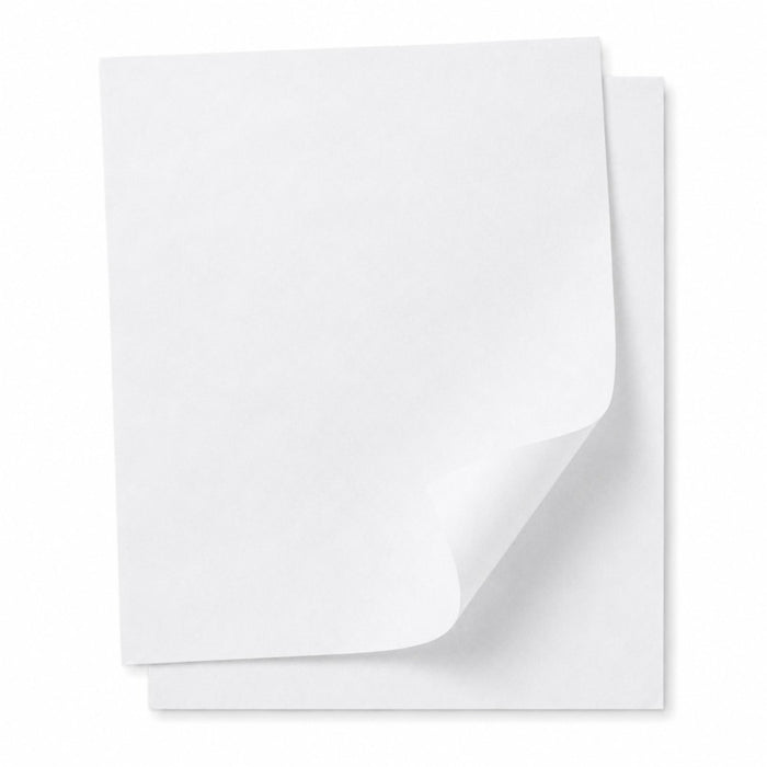 Papel blanco de cocción siliconado 2 caras 530x325mm - 500Uds