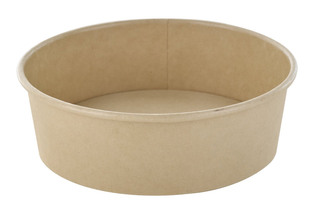 Ensaladera redonda multiusos BUCKATY de fibra de bambú marrón 480ml Ø150mm A47mm - 45Uds