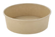 Ensaladera redonda multiusos BUCKATY de fibra de bambú marrón 480ml Ø150mm A47mm - 45Uds