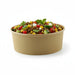 Ensaladera redonda multiusos BUCKATY de cartón marrón sin plástico 600ml Ø150mm A50mm - 45Uds