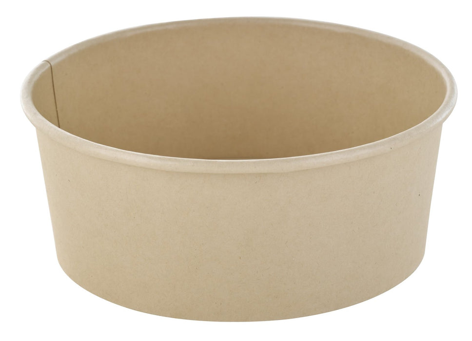 Ensaladera redonda multiusos BUCKATY en fibra de bambú marrón 700ml Ø150mm A60mm - 45Uds