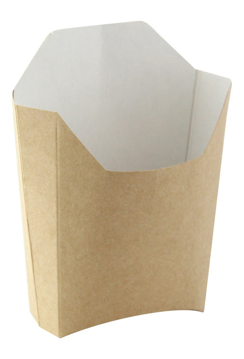 Envase kraft tipo Bolsillo para patatas fritas 115x90mm A110mm - 50Uds