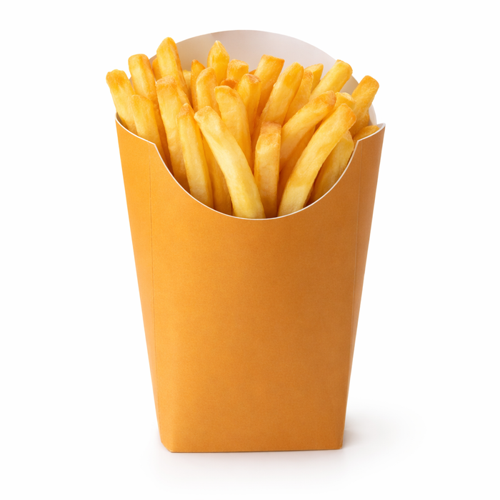 Bolsita kraft MAXI para patatas fritas . 500ml 55x120mm A152mm - 100Uds