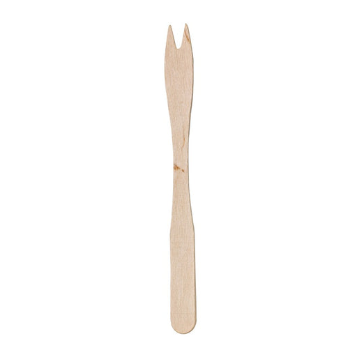 Tenedor de madera para patatas fritas 10mm A140mm - 500Uds