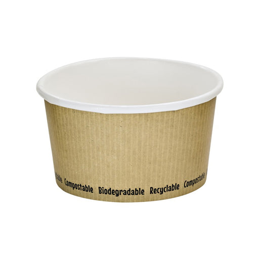 Tarrina para sopa CPLA diseño NATURE 340ml A63mm - 25Uds