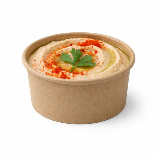 Tarrina de cartón kraft para caliente/frío 150ml Ø85mm A50mm - 50Uds