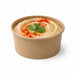 Tarrina de cartón kraft para caliente/frío 150ml Ø85mm A50mm - 50Uds