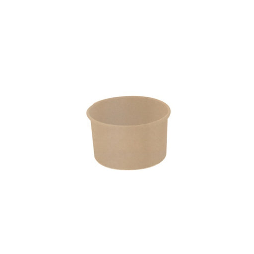 Tarrina de cartón kraft para caliente/frío 200ml Ø90mm A48mm - 50Uds