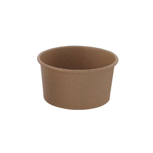 Tarrina de cartón kraft para caliente/frío 270ml Ø95mm A62mm - 50Uds