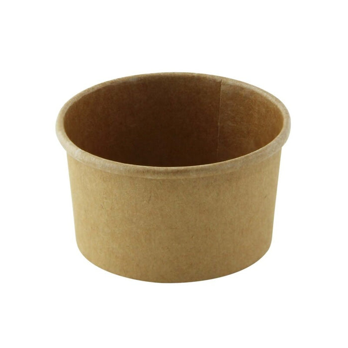 Tarrina de cartón kraft para caliente/frío 60ml Ø62mm A35mm - 50Uds