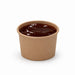 Tarrina de cartón kraft para caliente/frío 100ml Ø61mm A58mm - 50Uds