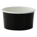 Tarrina de cartón negra para caliente/frío 130ml Ø79mm A44mm - 50Uds