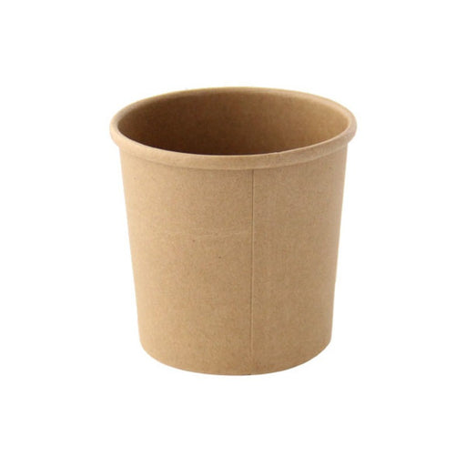 Tarrina de cartón negra para caliente/frío 140ml Ø72mm A56mm - 100Uds