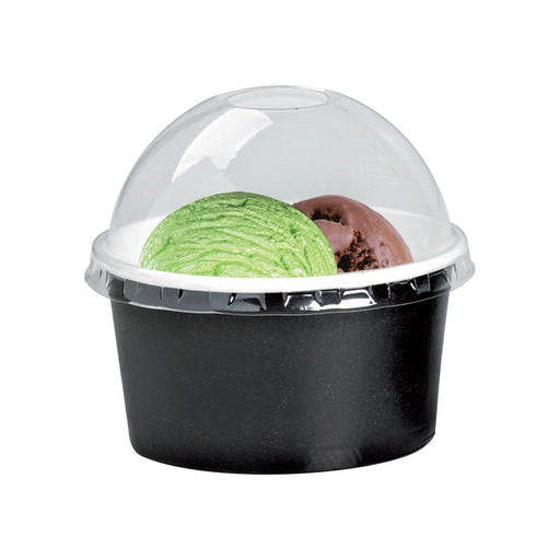 Tarrina de cartón negra para caliente/frío 280ml Ø95mm A62mm - 50Uds