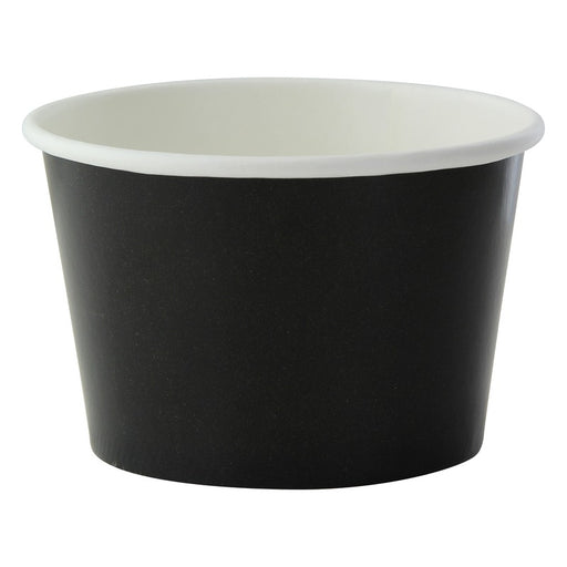 Tarrina de cartón negra para caliente/frío 280ml Ø95mm A62mm - 50Uds