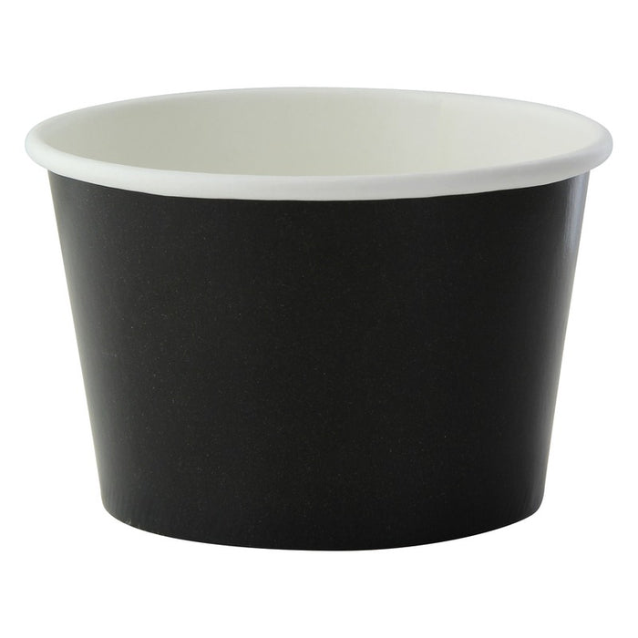 Tarrina de cartón negra para caliente/frío 280ml Ø95mm A62mm - 50Uds