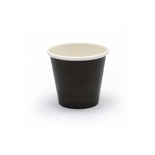 Tarrina de cartón negra para caliente/frío 45ml Ø46mm A40mm - 50Uds