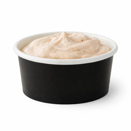 Tarrina de cartón negra para caliente/frío 100ml Ø74mm A37mm - 50Uds