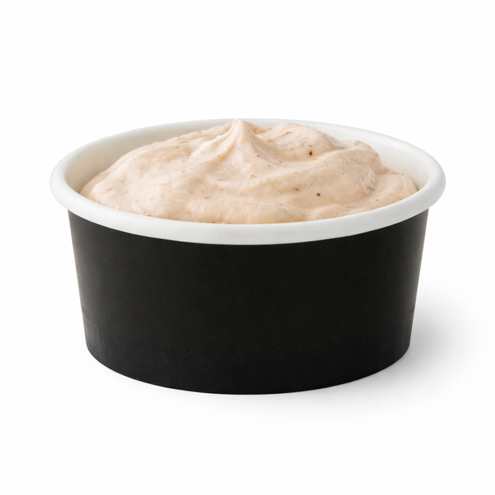 Tarrina de cartón negra para caliente/frío 100ml Ø74mm A37mm - 50Uds