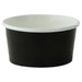 Tarrina de cartón negra para caliente/frío 86ml Ø74mm A39mm - 50Uds