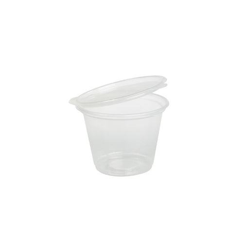 Salsera PP con tapa bisagra 70ml Ø65mm A47mm - 100Uds