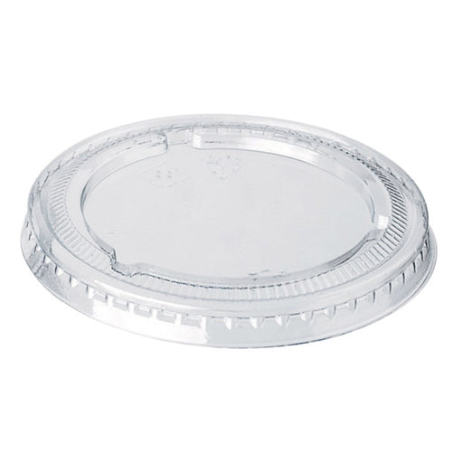 Tapa PET transparente plana Ø65mm - 100Uds