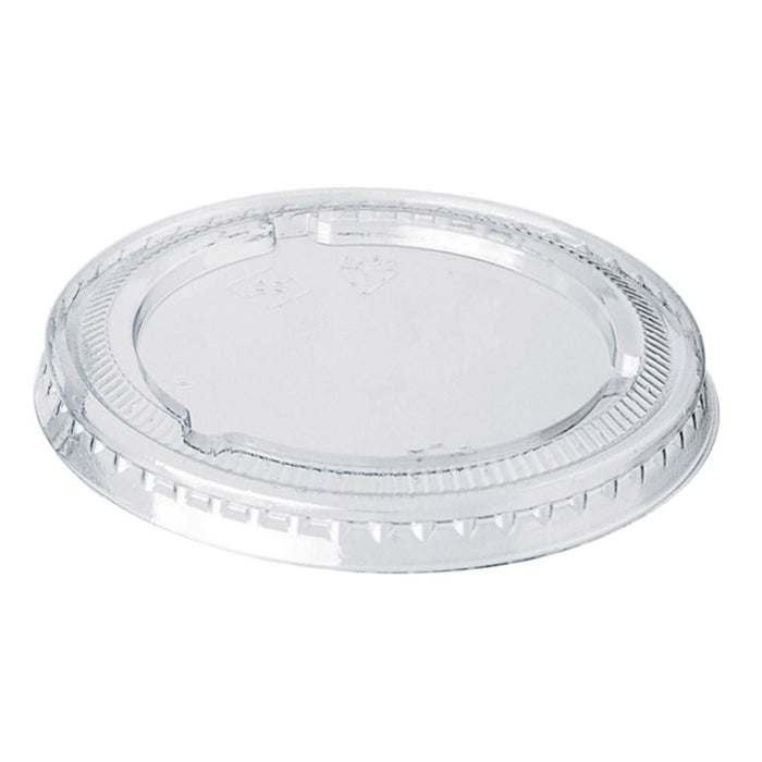 Tapa PET transparente plana Ø65mm - 100Uds