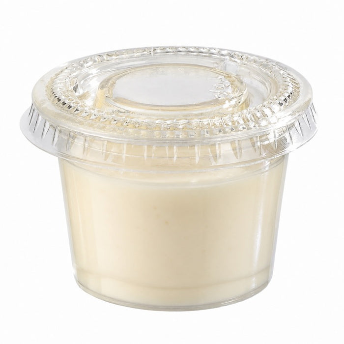 Tapa PET transparente Ø75mm - 100Uds