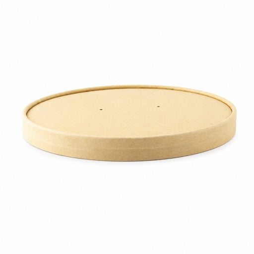 Tapa de cartón kraft marrón sin plástico Ø61mm - 50Uds