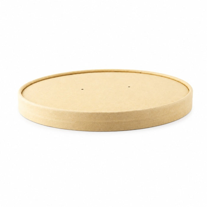 Tapa de cartón kraft marrón sin plástico Ø61mm - 50Uds