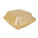 Caja amarilla para hamburguesa dobles 130x132mm A68mm - 125Uds