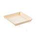 Bandeja de madera cuadrada Samouraï 132x131mm A19mm - 100Uds