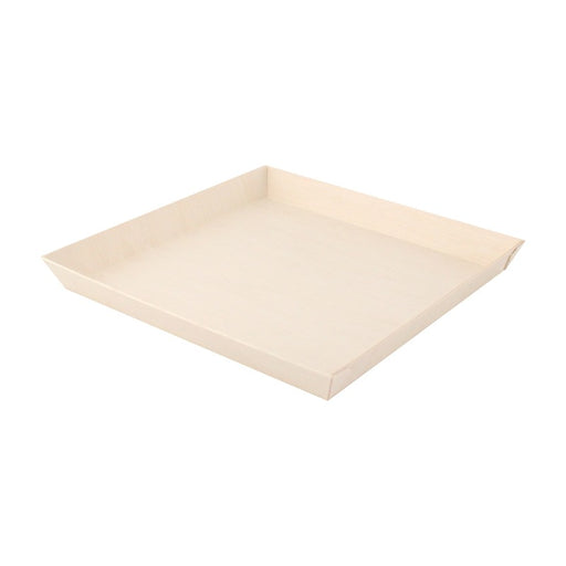 Bandeja de madera cuadrada Samouraï 232x232mm A23mm - 25Uds