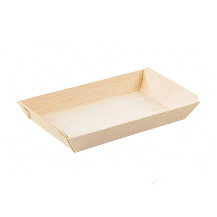 Bandeja de madera rectangular Samouraï 131x65mm A19mm - 100Uds