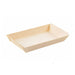 Bandeja de madera rectangular Samouraï 131x65mm A19mm - 100Uds