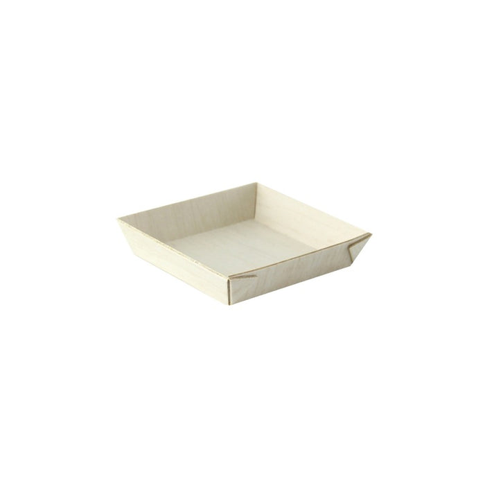 Bandeja de madera cuadrada Samouraï 70x70mm A15mm - 20Uds