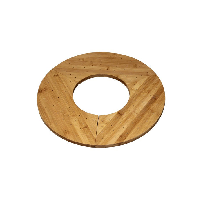 Soporte de bambú para pinchos con 40 agujeros 406x180mm A16mm - 3Uds