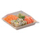 Tapa cúpula Samurai transparente PET para plato 130x130mm A20mm - 100Uds