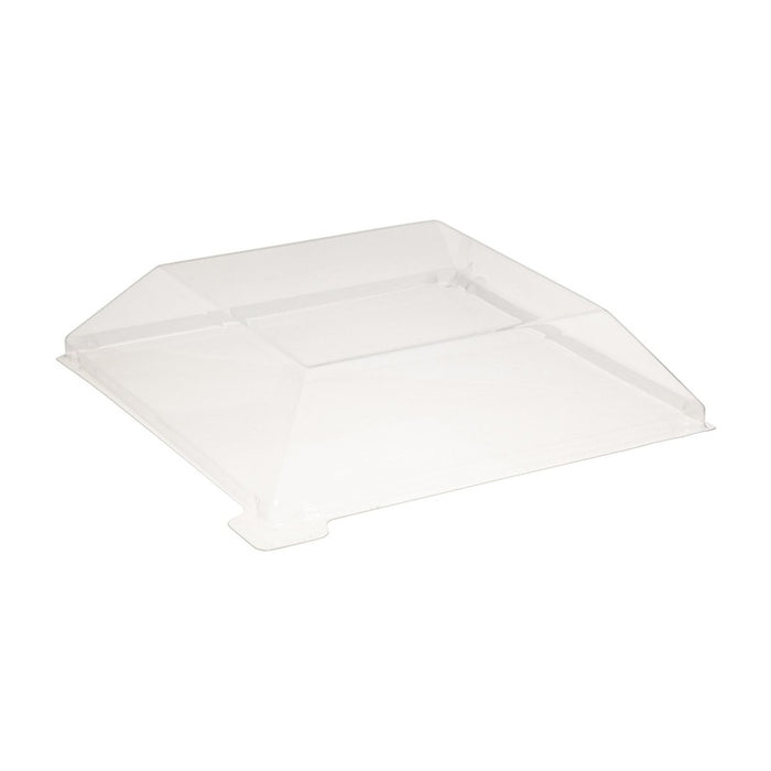 Tapa cúpula Samurai transparente PET para plato 130x130mm A20mm - 100Uds