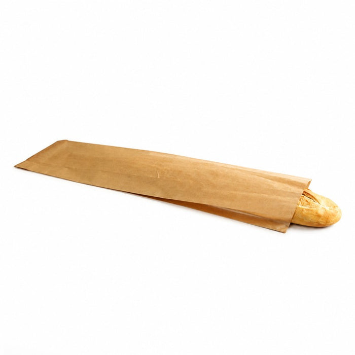 Bolsa papel kraft antigrasa para bocadillos 100x40mm A340mm - 250Uds
