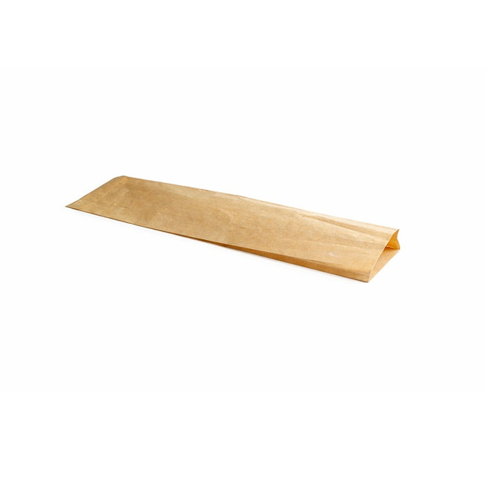 Bolsa papel kraft antigrasa para bocadillos 100x40mm A340mm - 250Uds