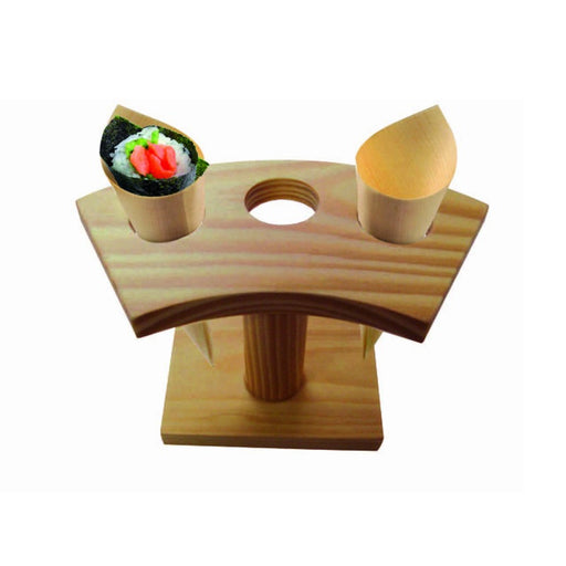 Soporte cono de bambú 3 agujeros 160x75mm A90mm - 10Uds