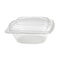 Combo Ensaladera PET + tapa transparente 1000ml 190x190mm A65mm - 25Uds