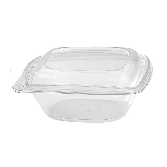 Combo Ensaladera PET + tapa transparente 1000ml 190x190mm A65mm - 25Uds