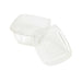 Combo Ensaladera PET cuadrada con Tapa 480ml 130x130mm A60mm - 25Uds