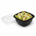 Combo Ensaladera RPET + tapa 480ml 130x130mm A60mm - 25Uds