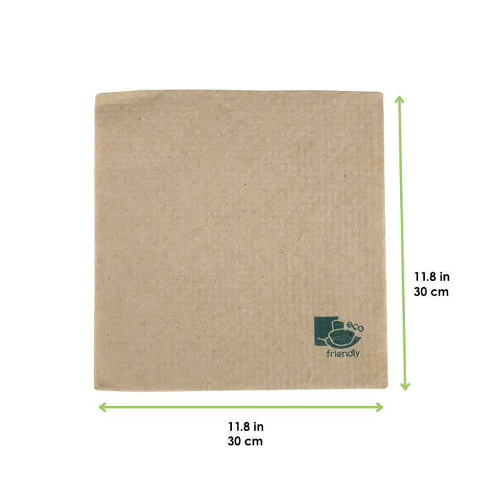 Servilletas de papel natural Eco-Friendly 2 capas 300x300mm - 100Uds