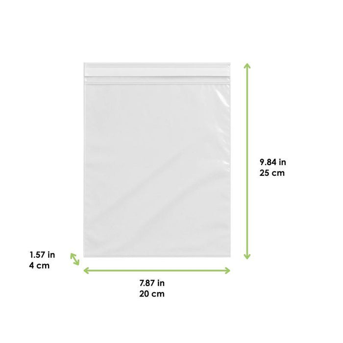 Bolsa de plástico BOPP con cinta adhesiva 250x200mm A40mm - 100Uds
